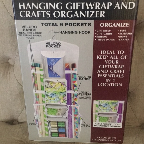 Faberware Hanging Giftwrap and Craft Organizer - Picture 2 of 2
